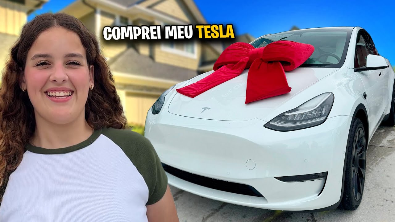 COMPREI MEU PRIMEIRO CARRO TESLA COM 15 ANOS!!!!