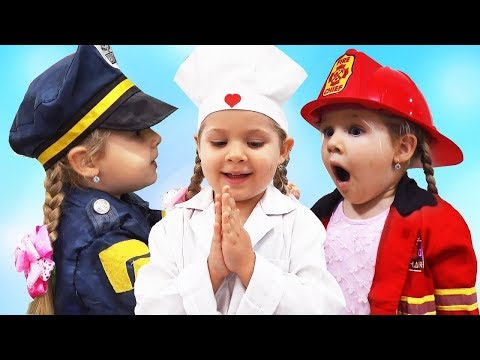 Diana làm các nghề dành cho trẻ em