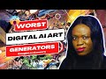 The WORST AI ART GENERATORS Caught On CAMERA