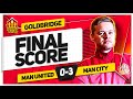 DISGRACE! MANCHESTER UNITED 0-3 MAN CITY! GOLDBRIDGE Reaction