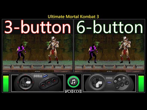 Ultimate Mortal Kombat 3 (Sega Genesis vs Sega Genesis) Real Hardware Comparison