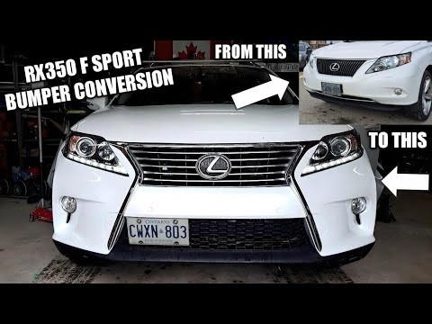 Rx350 F Sport Bumper Conversion On A 2010 to 2012