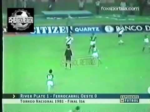 River Plate 1 vs Ferro 0 Nacional 1981 Final Ida FUTBOL RETRO TV