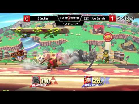 PCB #63 Winners Round 2 – 8 Inches (Ganondorf) vs. E2C l Joe Barrels (Diddy Kong)