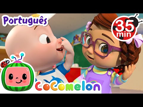 Capa de CoComelon em Português | A canção do meu corpo | Compilação de Desenhos Animados