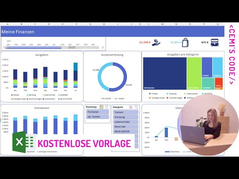 Interaktives Excel Haushaltsbuch mit Dashboard, inkl. kostenloser Vorlage