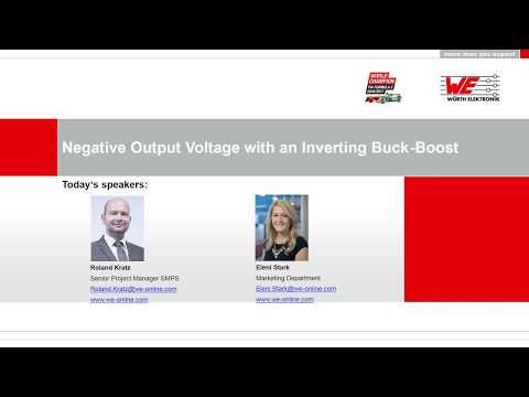 Würth Elektronik Webinar: "Negative output voltage with an inverting buck boost"