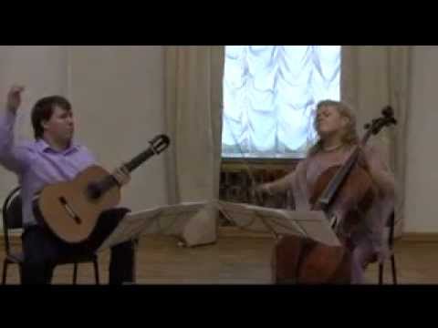 Ekaterina Antokolskaya (cello),Dmitry Murin (guitar). Raffaelle Bellafronte,Suite for guitar &cello.