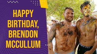 Brendon McCullum, Sheldon Jackson Birthday celebrations! | IPL 2021 Ami KKR x Mio Amore