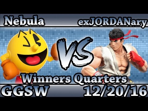GGSW 12 - Nebula (Pac-Man) Vs. exJORDANary (Ryu) Smash Wii U Winners Quarters - Smash 4
