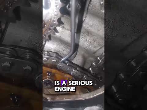 inspect the tension of engine timing chain