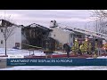 Holland apartment fire displaces 10 people