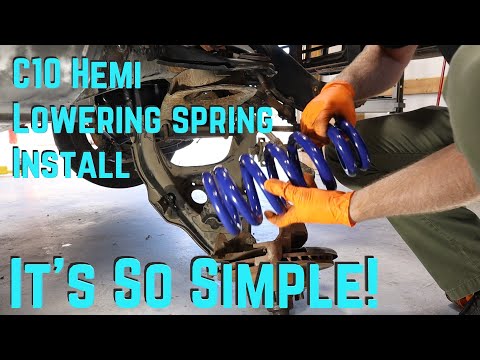 HOW TO:  Lower Your C10 Front suspension // C10 Hemi ep 3