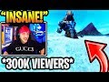 NINJA REACTS TO ICE KING EVENT WITH 300K VIEWERS! *INSANE* (FORTNITE)