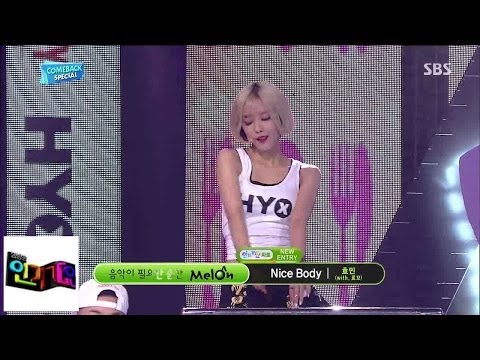 [HYMIN] Nice Body @ popular song Inkigayo 140706