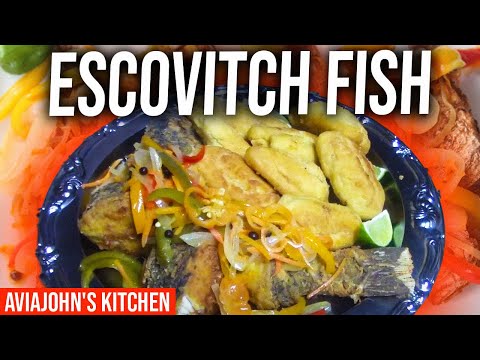 How To Fry Parrot Fish Jamaican Style| Escovitch Fish and festival| 30 minutes meal