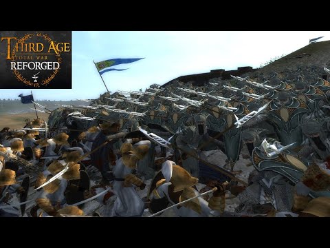 ELVEN CIVIL WAR FOR EDORAS (Siege Battle) - Third Age: Total War (Reforged)