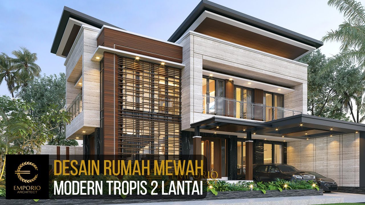 Video 3D Mr. Yandra Modern House 2 Floors Design - Padang, Sumatera Barat