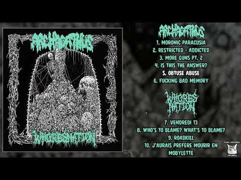 Archagathus / Whoresnation - split 7" FULL ALBUM (2024 - Mincecore / Grindcore)
