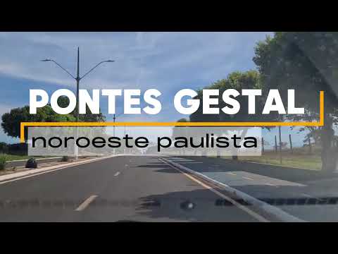 Pontes Gestal SP • tour de carro pelas ruas da  cidade