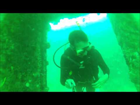 A minute in Proteus Wreck Dive Scuba with South beach Divers Miami Florida.