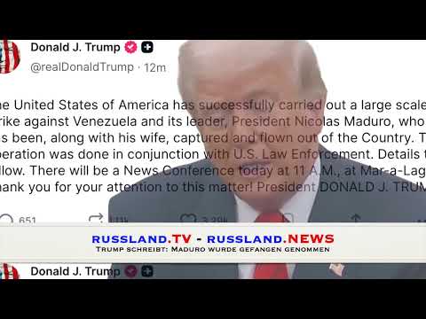 Trump schreibt: Maduro wurde gefangen genommen