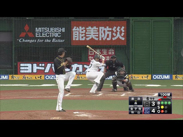 【6回裏】甲子園を沸かせたかつてのバッテリーが勝負!! ライオンズ・森 vs タイガース・藤浪 2018/6/3 L-T