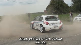 preview picture of video 'Ypres Rally 2013 / Essais Kris Meeke 208 R5 (HD)'