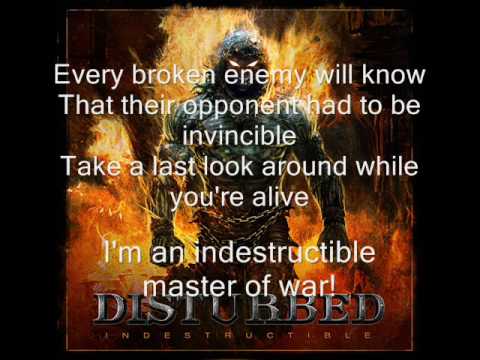 Disturbed -  Indestructible (lyrics)