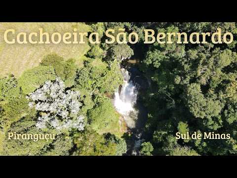 Sobrevoo Cachoeira São Bernardo Piranguçu Sul de Minas Gerais