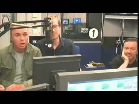 Greg James  Ricky Gervais, Stephen Merchant and Karl Pilkington Pt.1