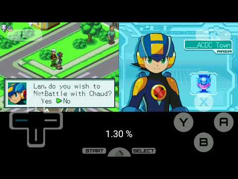 Intentando el SSSR Challenge, pero cada vez que falló, aumenta 5% la velocidad ~ Rockman EXE OSS.