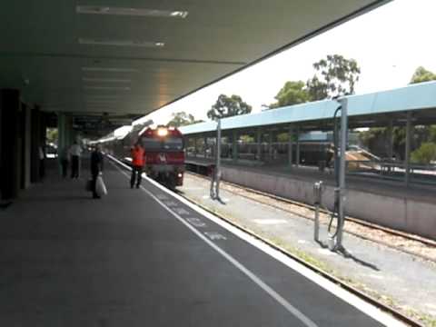 The Ghan pulling into Adelaide
