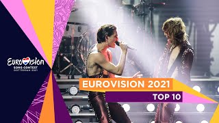 The TOP 10 of the Eurovision Song Contest 2021