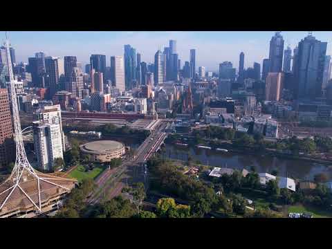 Melbourne City 4K drone hyperlapse