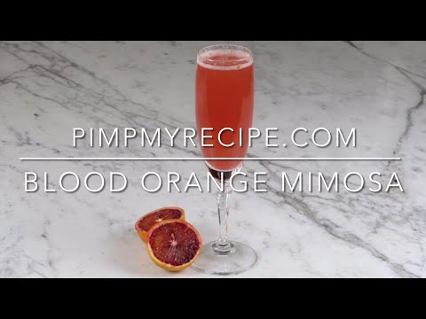 BLOOD ORANGE MIMOSA - Mimosas are not just for brunch!