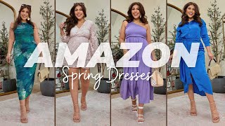 💐2024 AMAZON SPRING DRESSES!!💐 PETITE FRIENDLY DRESSES TRY ON HAUL!