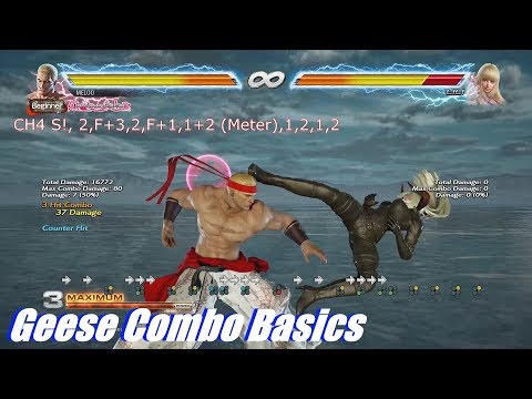 Tekken 7 - Geese Howard Combo Basics (Beginner Guide)