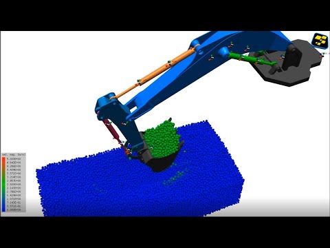 Learn how to simulate a model of an excavator in Samadii-DEM of Metariver Technology.