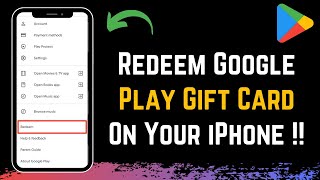 How to Redeem Google Play Card on iPhone !