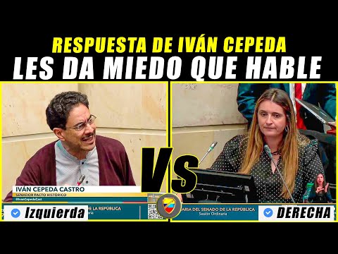 They're terrified that Iván Cepeda is speaking! Debate between Paloma Valencia and Iván Cepeda