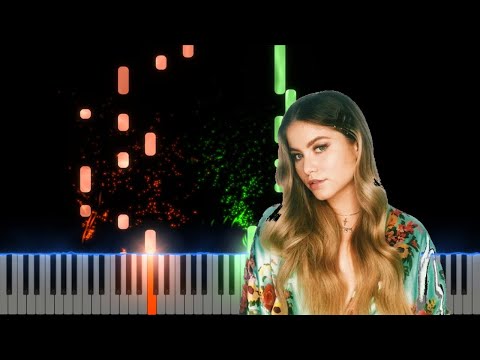 Sofia reyes The Change 24 7 Piano Cover Midi tutorial Sheet app  Karaoke