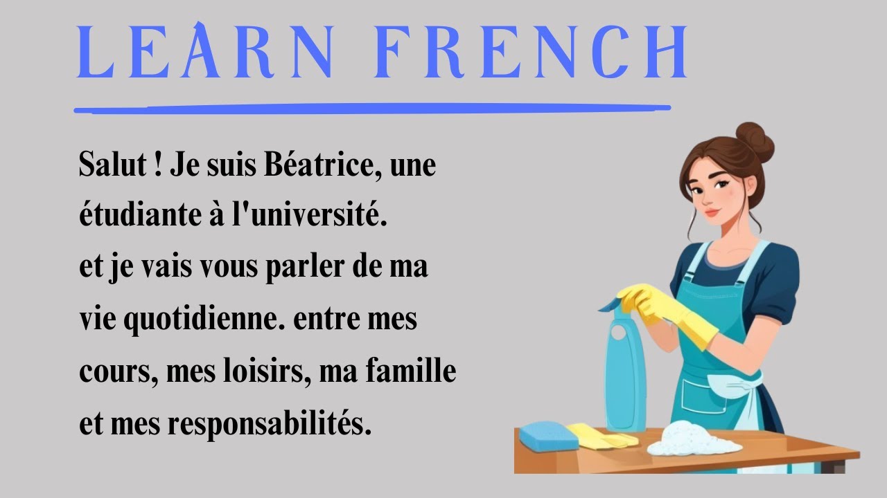 Learn French with a simple story for Beginners (A1-A2) | Perfect Your French Pronunciation