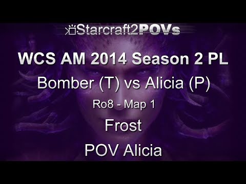 SC2 HotS - WCS AM 2014 S2 PL - Bomber vs Alicia - Ro8 - Map 1 - Frost - Alicia