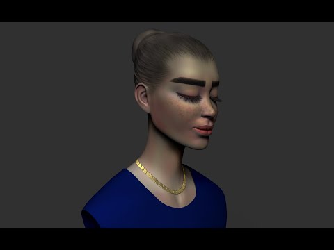 Female head from a sphere in Zbrush How to model and draw a female head 1