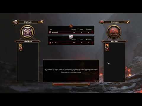 Greatswords versus Black orcs. 6 Ranks deep versus 5 Ranks deep