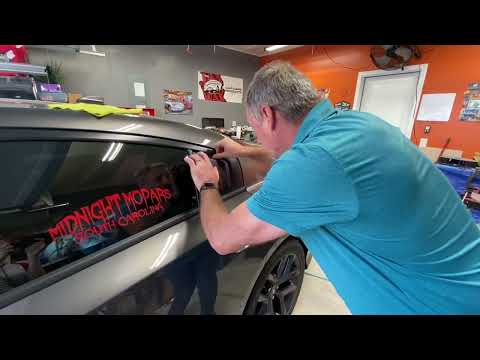 Installing side window louvers - 2021 Dodge Charger R/T