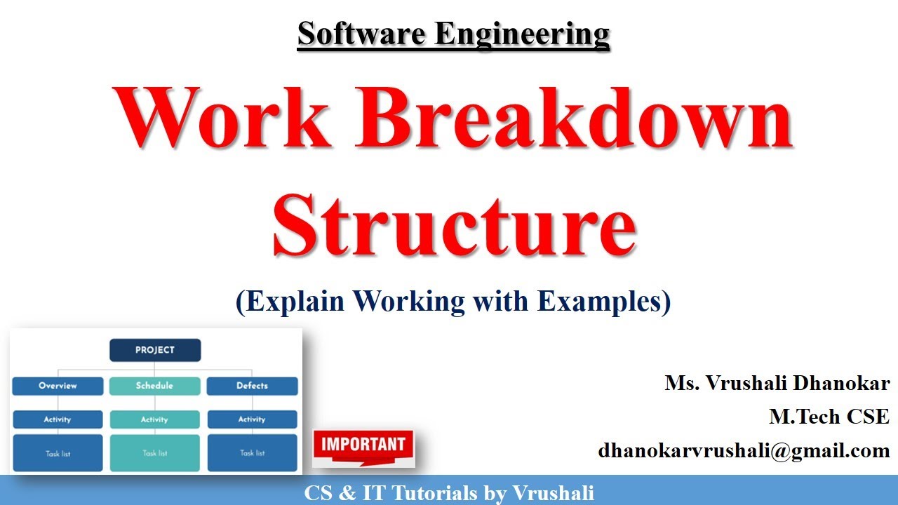 SE 29: Work Breakdown Structure (WBS) with Examples  #projectmanagement #softwareengineering