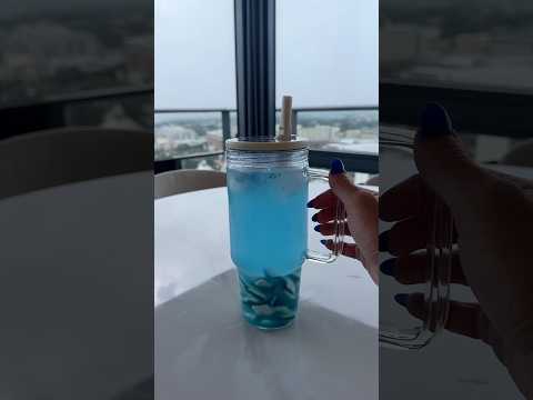 *ASMR* SUMMER SHARK DRINK RESTOCK! #asmr #restock #kitchen #tumbler #drinks #drinkideas #drinkrecipe