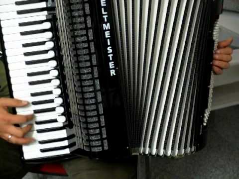 Akkordeon Weltmeister Saphir, hochwertige italienische Stimmen Video Klangprobe